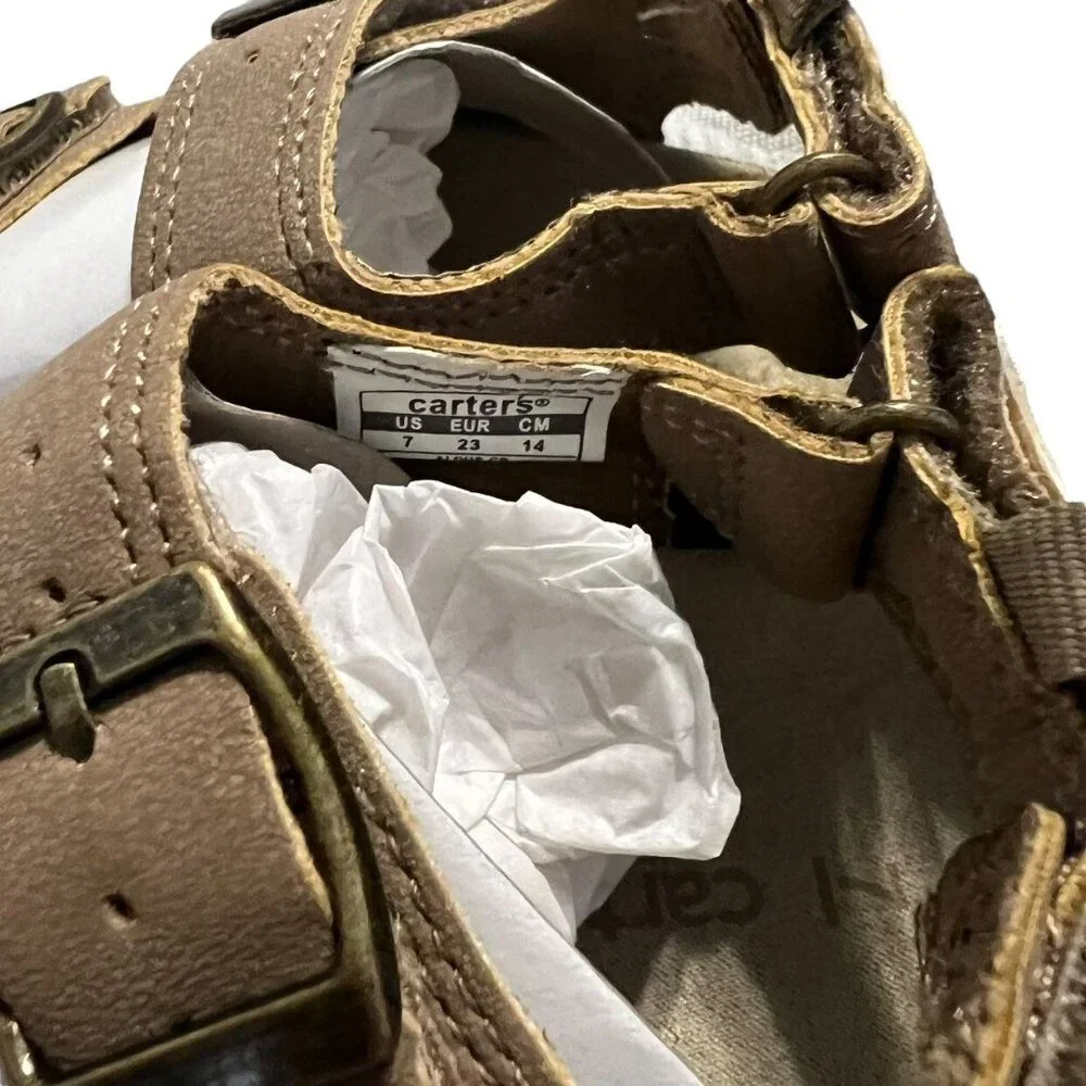 NEW Carter's Sz 7 Tan Sandals
